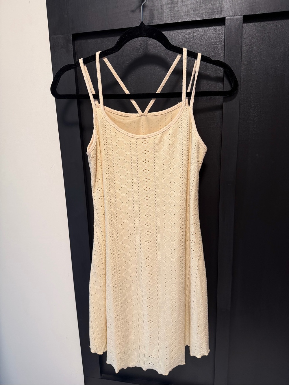 SHEIN Yellow Strappy Dress